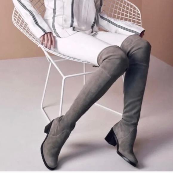 STUART WEITZMAN URBAN OTK BOOTS SZ8 - Picture 2 of 12